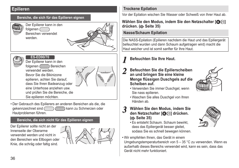 Panasonic ESED90 User Manual | Page 36 / 346