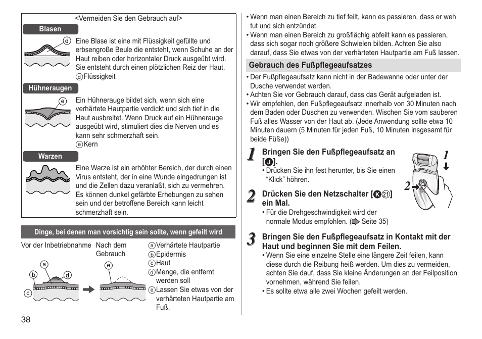 Panasonic ESED90 User Manual | Page 38 / 346