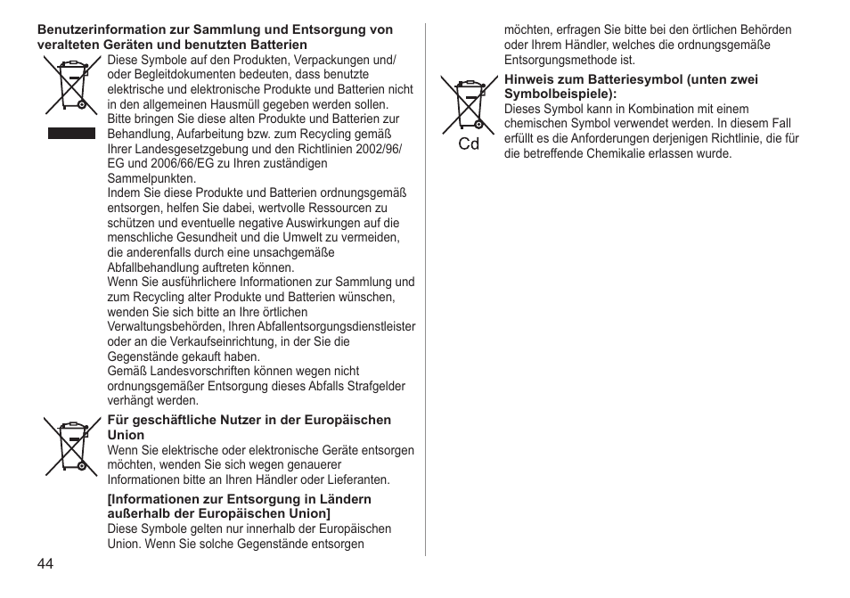 Panasonic ESED90 User Manual | Page 44 / 346