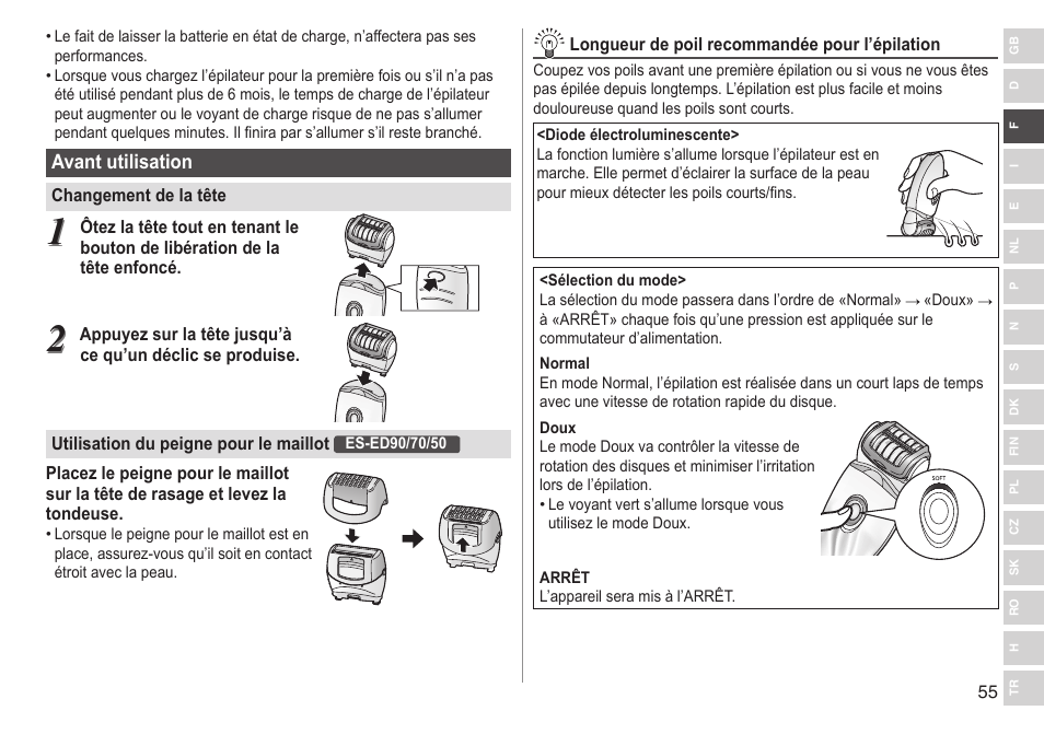 Panasonic ESED90 User Manual | Page 55 / 346