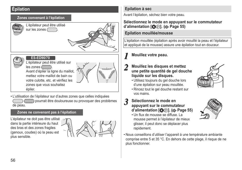 Panasonic ESED90 User Manual | Page 56 / 346
