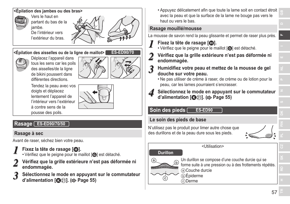 Panasonic ESED90 User Manual | Page 57 / 346