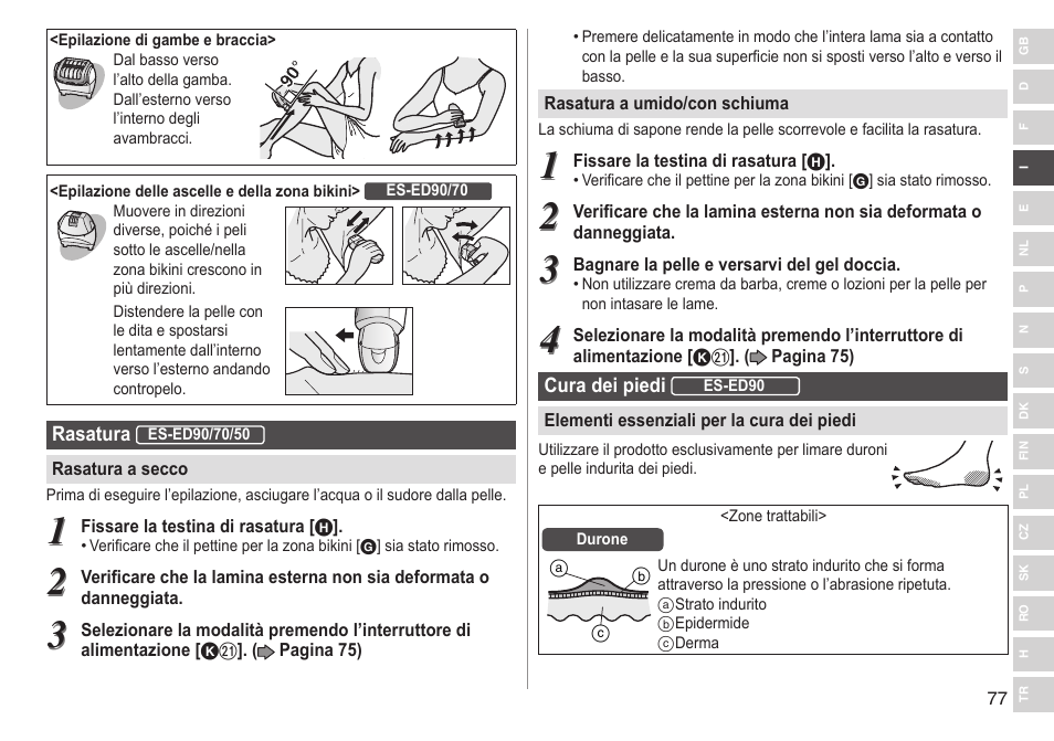 Panasonic ESED90 User Manual | Page 77 / 346