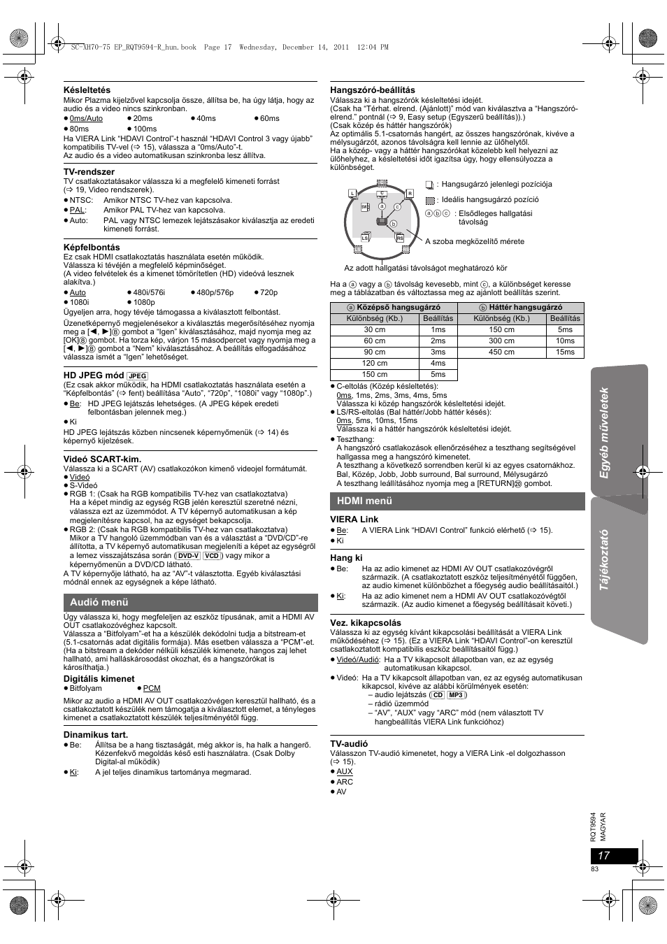 Panasonic SCXH75EP User Manual | Page 83 / 94