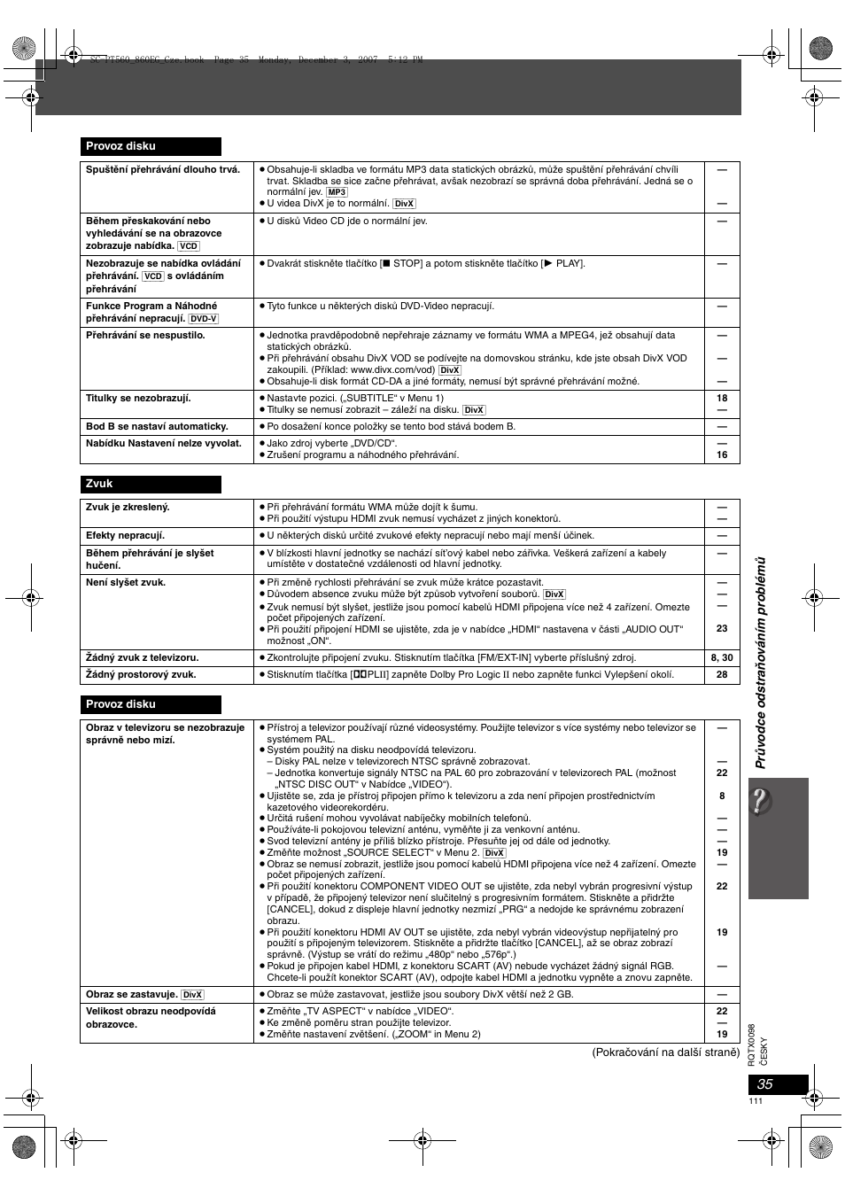 Panasonic SCPT860 User Manual | Page 111 / 116