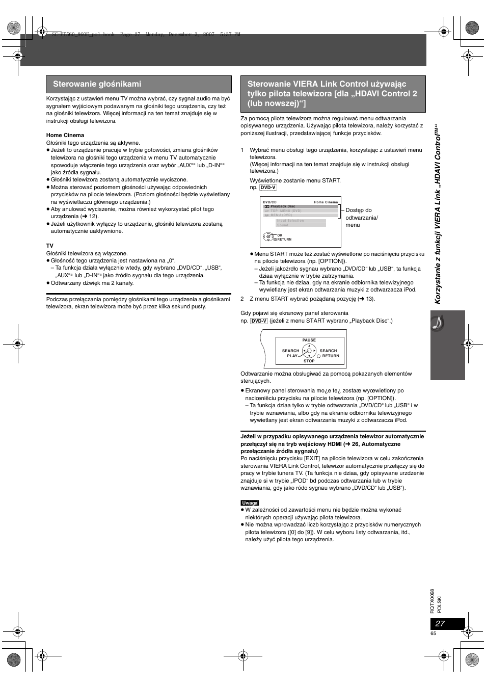 Panasonic SCPT860 User Manual | Page 65 / 116