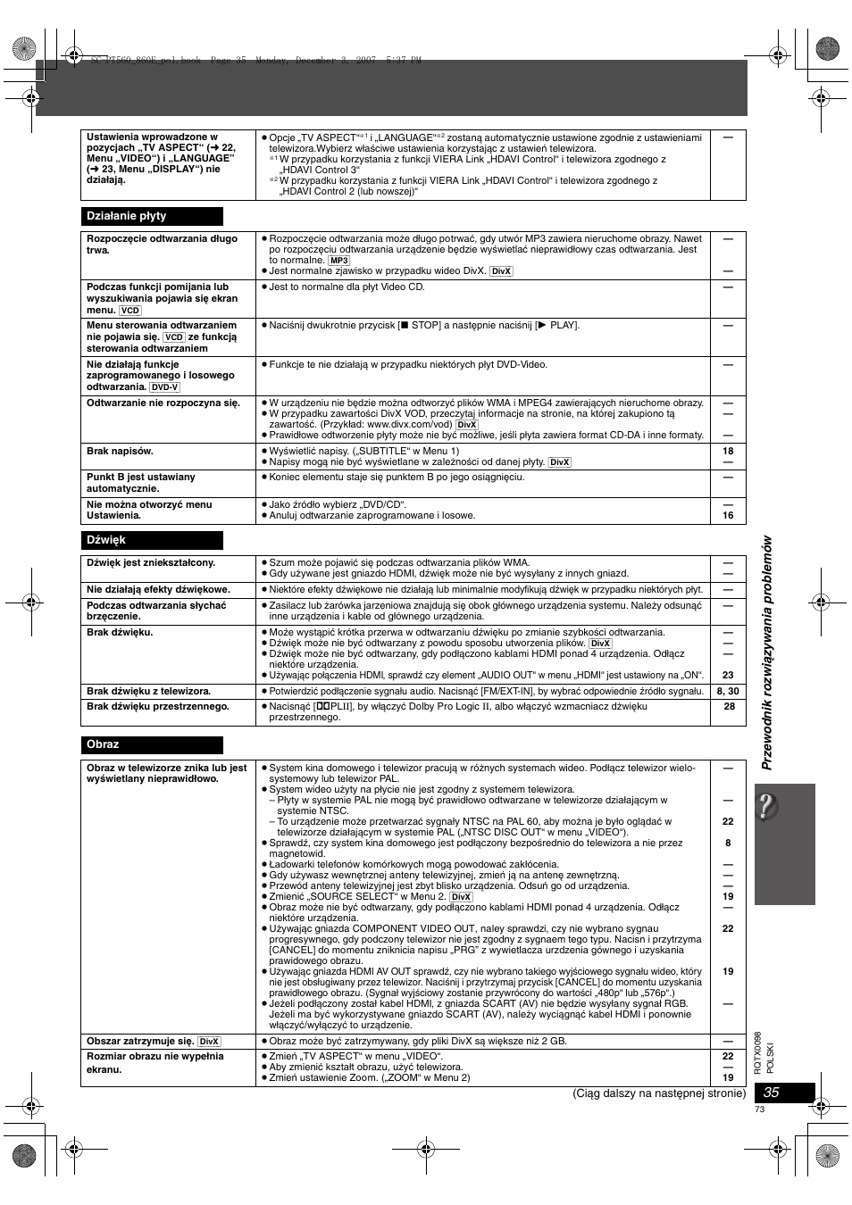Panasonic SCPT860 User Manual | Page 73 / 116