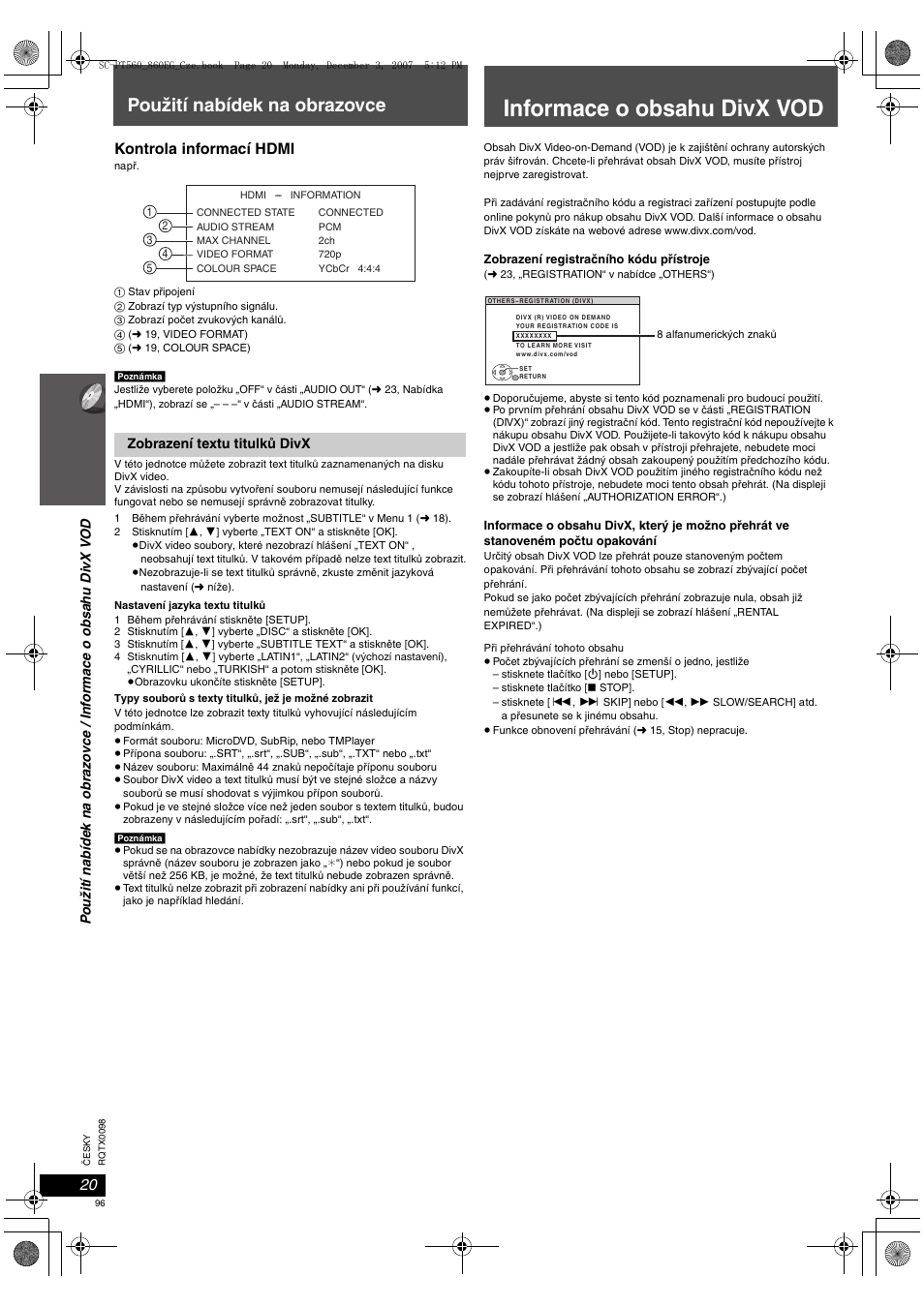 Panasonic SCPT860 User Manual | Page 96 / 116