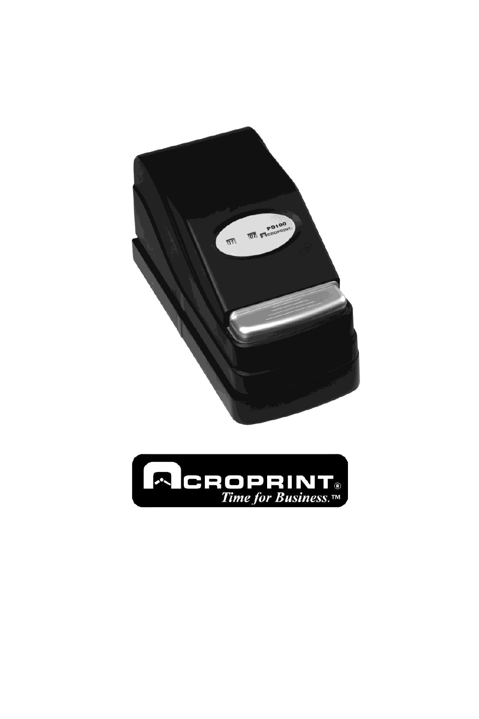 Acroprint PD100 User Manual | 8 pages