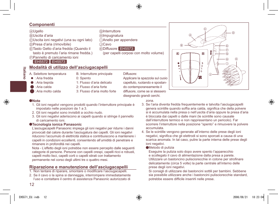 Panasonic EH5571 User Manual | Page 12 / 60