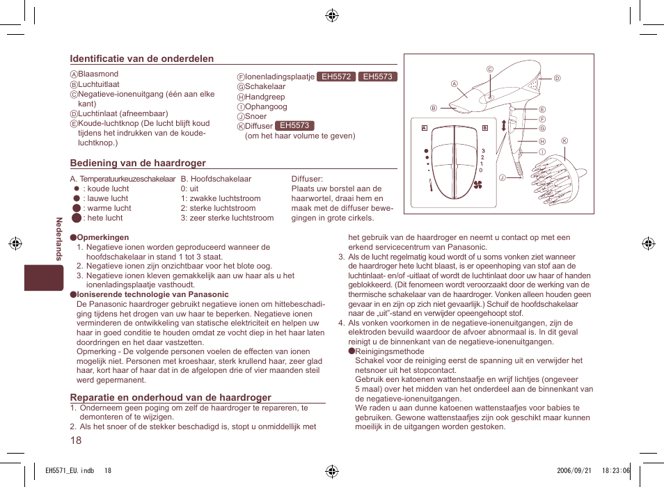 Panasonic EH5571 User Manual | Page 18 / 60