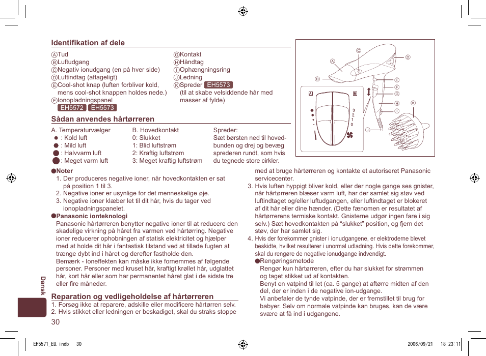 Panasonic EH5571 User Manual | Page 30 / 60