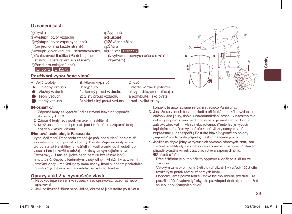 Panasonic EH5571 User Manual | Page 39 / 60