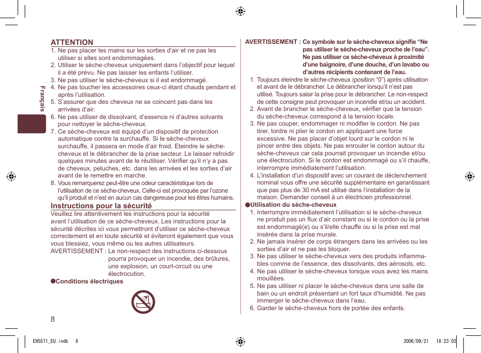 Panasonic EH5571 User Manual | Page 8 / 60