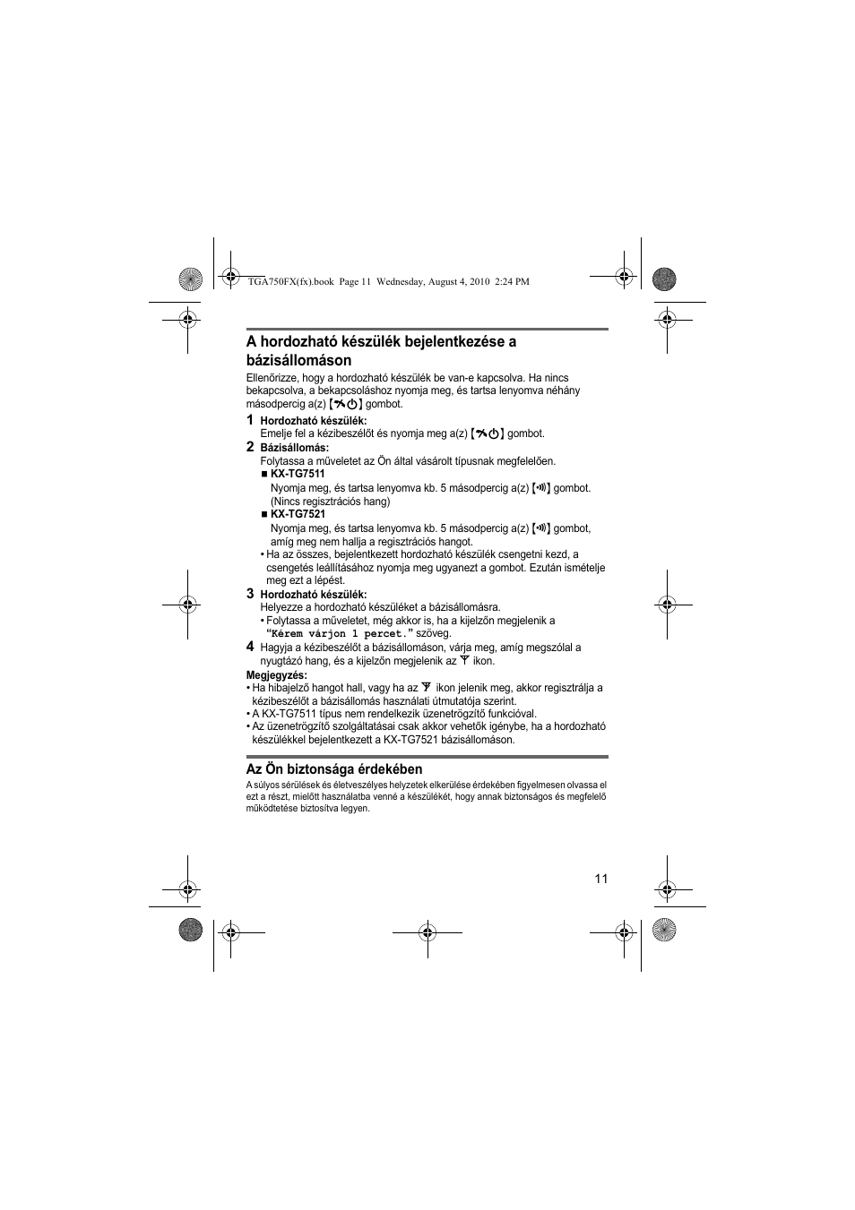 Panasonic KXTGA750FX User Manual | Page 11 / 76