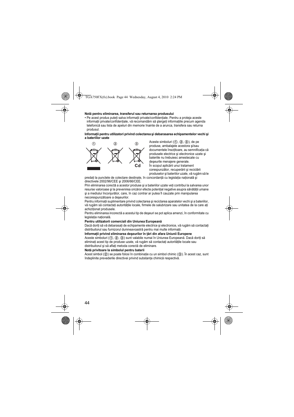 Panasonic KXTGA750FX User Manual | Page 44 / 76
