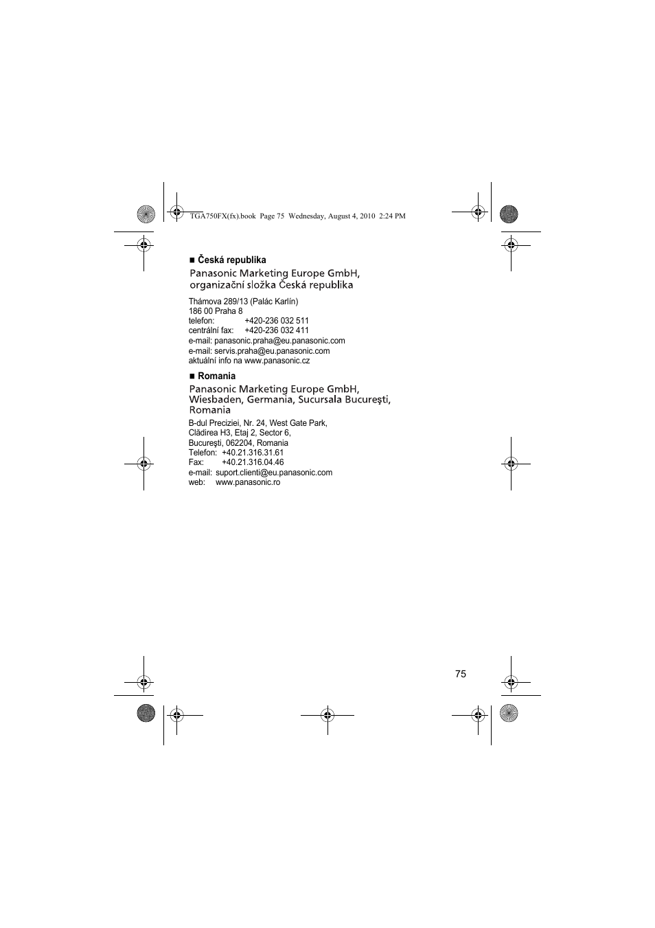 Panasonic KXTGA750FX User Manual | Page 75 / 76