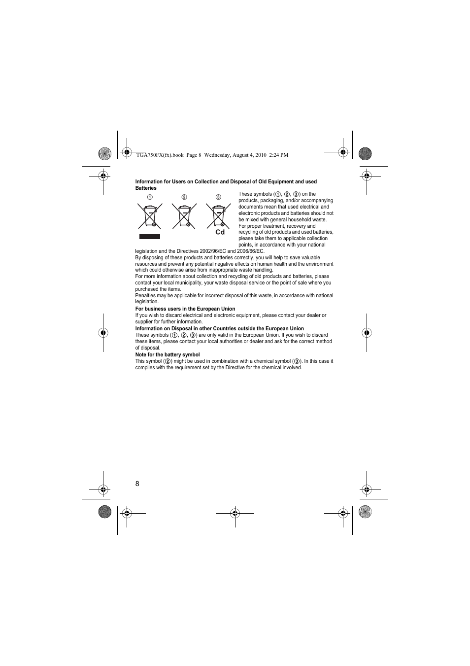 Panasonic KXTGA750FX User Manual | Page 8 / 76