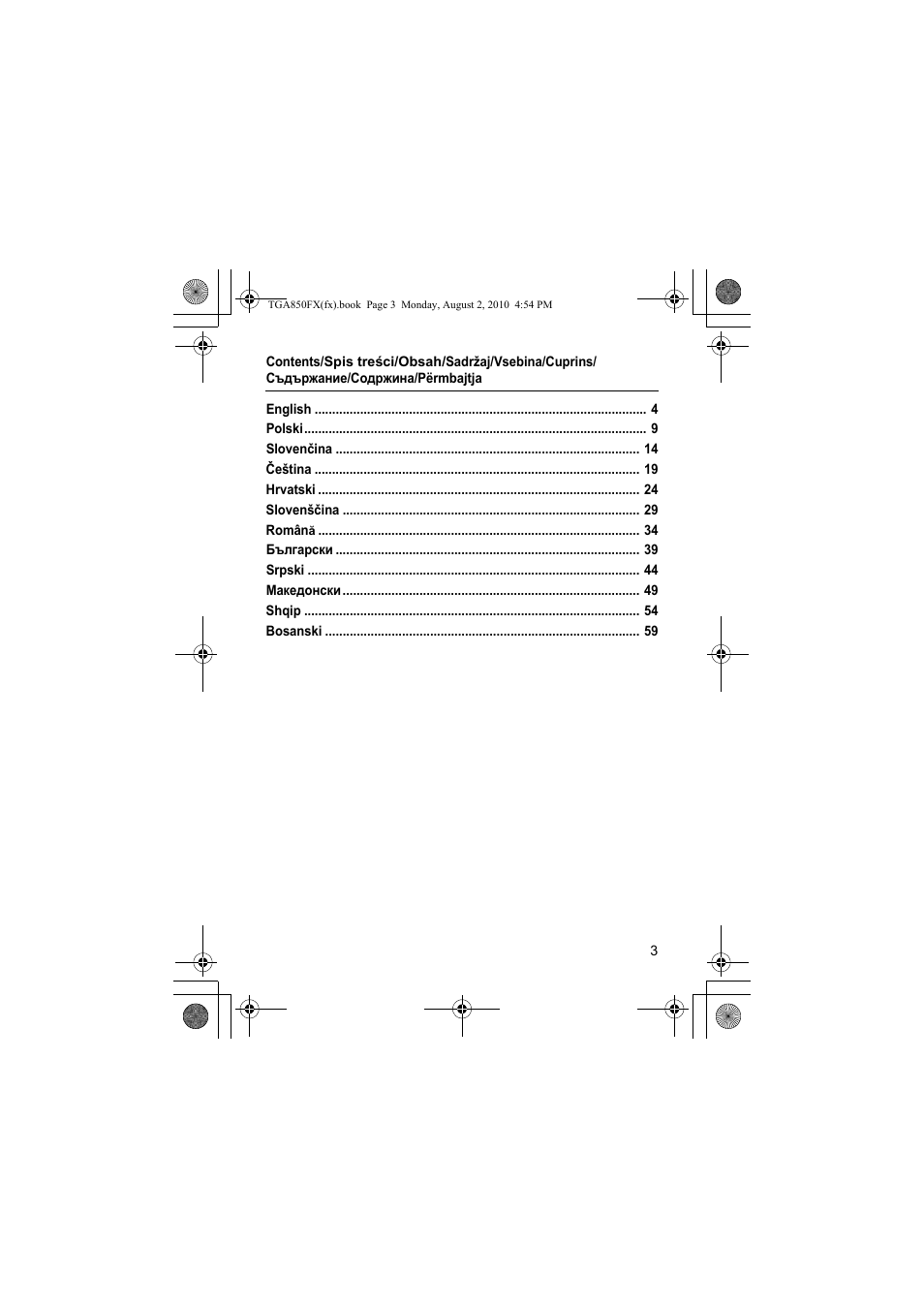 Panasonic KXTGA850FX User Manual | Page 3 / 72