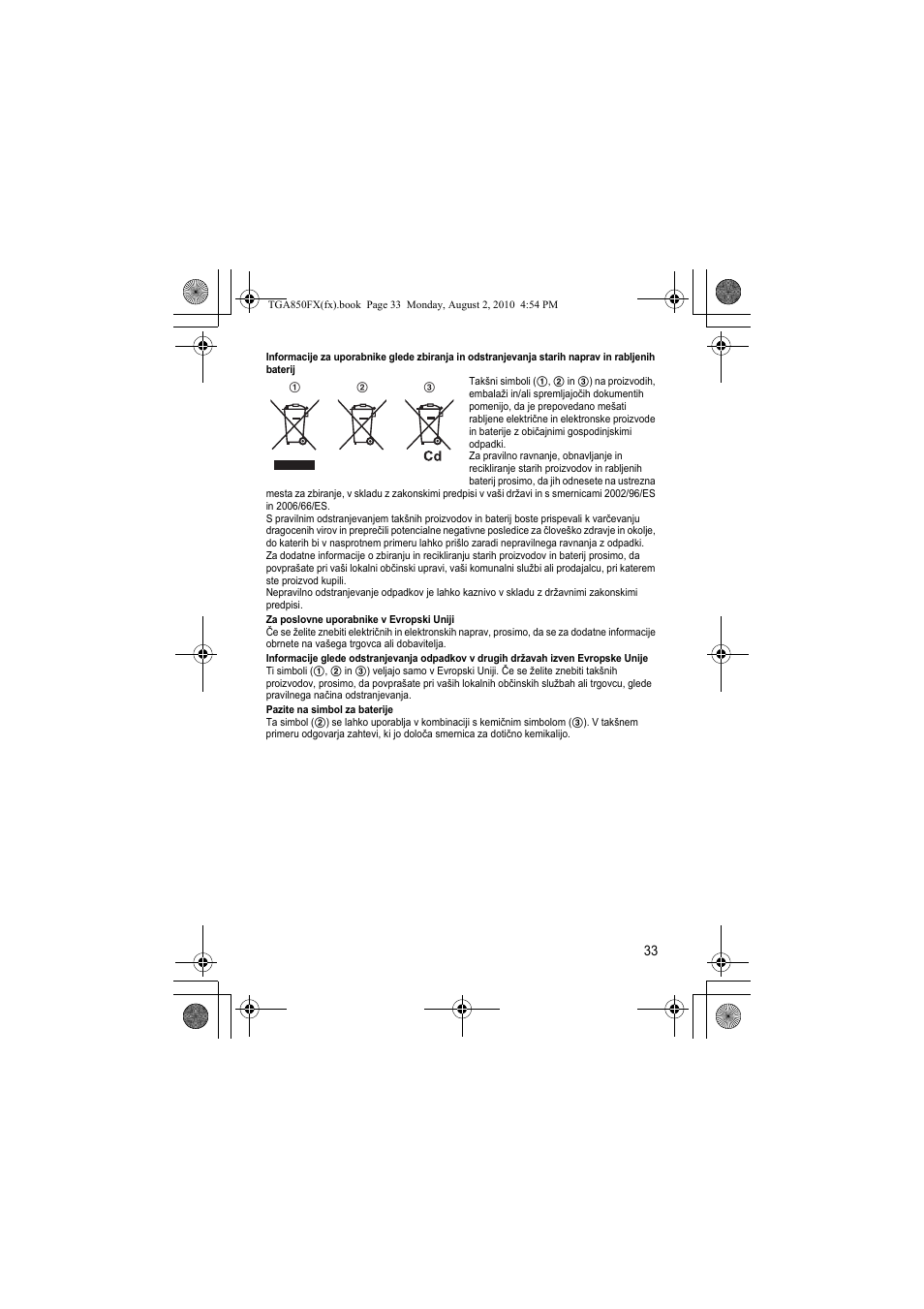 Panasonic KXTGA850FX User Manual | Page 33 / 72