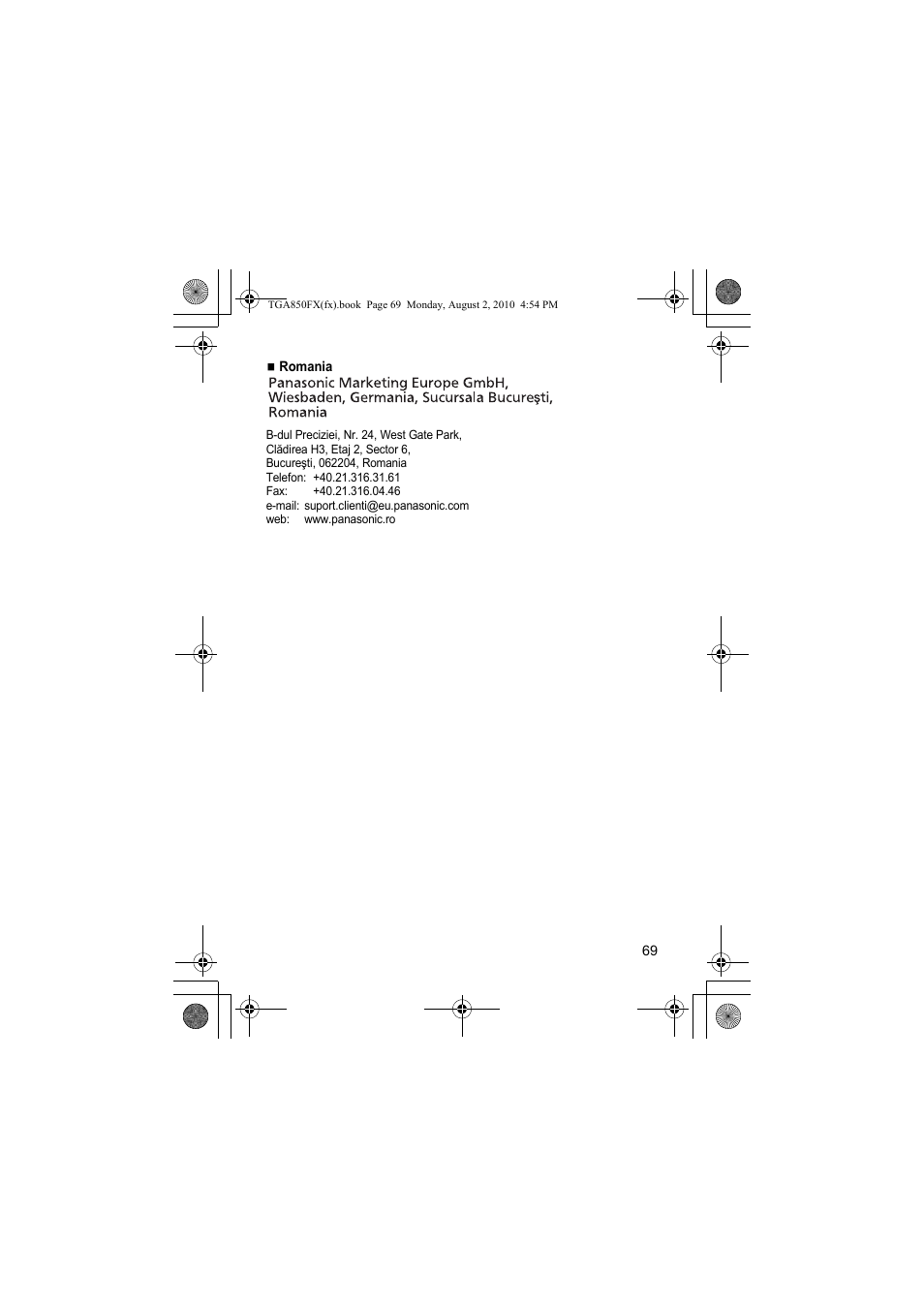 Panasonic KXTGA850FX User Manual | Page 69 / 72