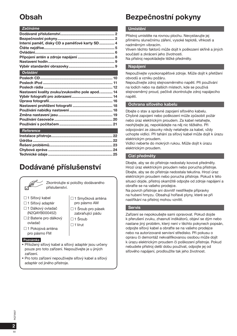Panasonic MW10 User Manual | Page 50 / 100