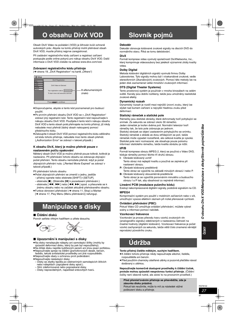 Panasonic SCHT335 User Manual | Page 87 / 92