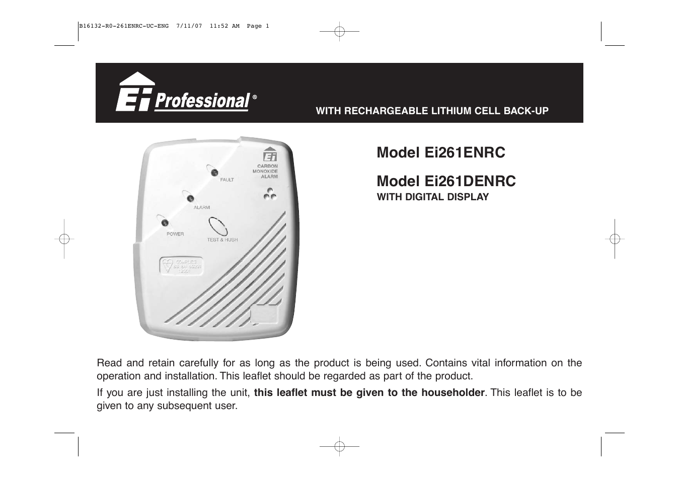 Aico Ei261DENRC User Manual | 34 pages