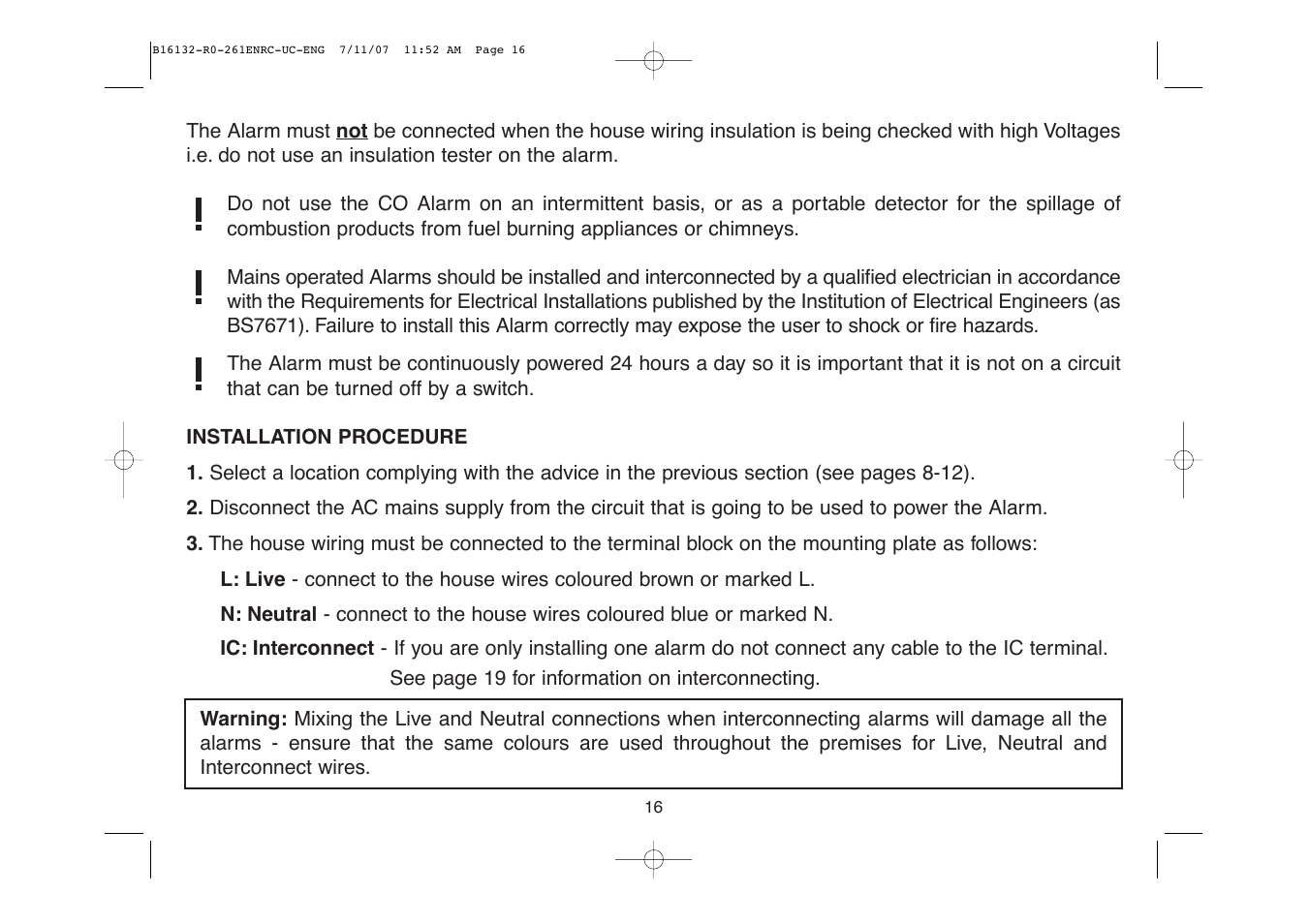 Aico Ei261DENRC User Manual | Page 16 / 34