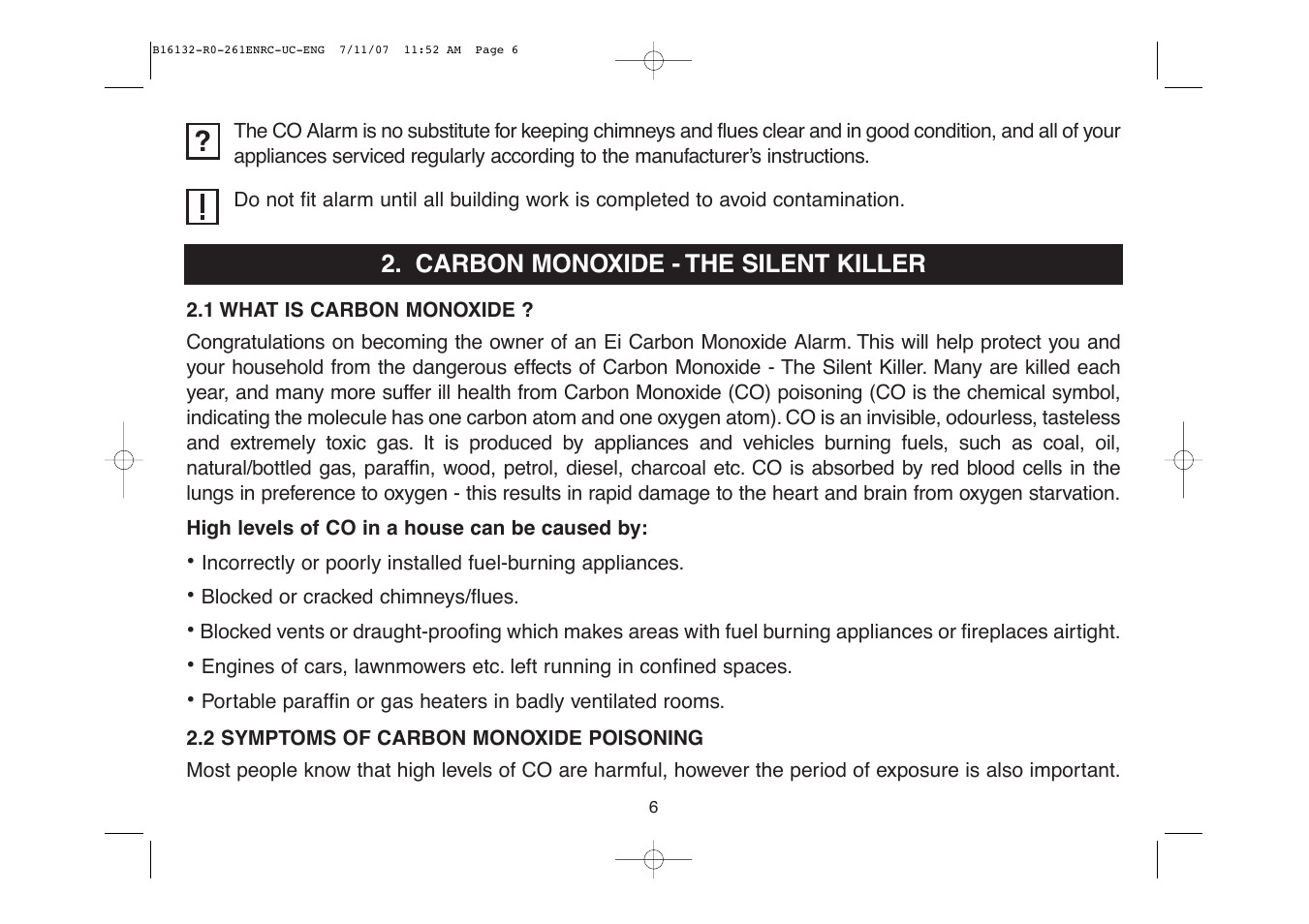 Aico Ei261DENRC User Manual | Page 6 / 34