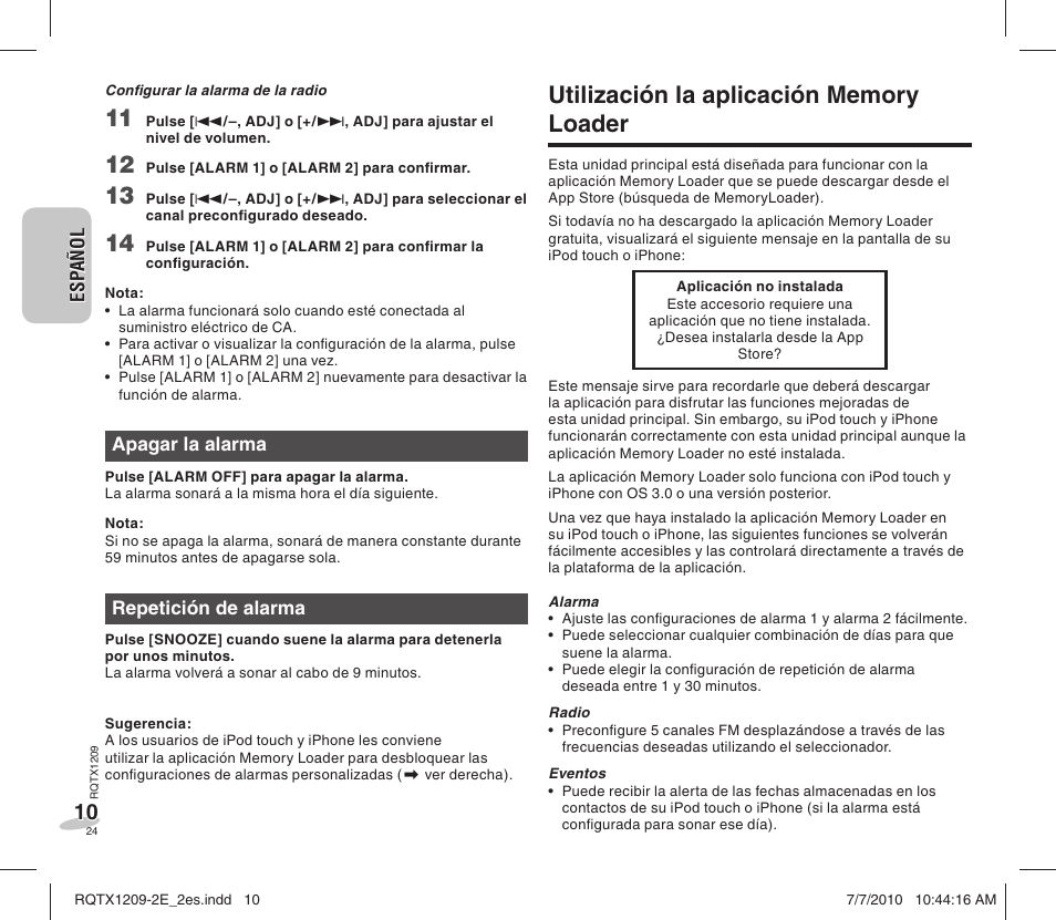 Panasonic RCDC1EG User Manual | Page 24 / 76