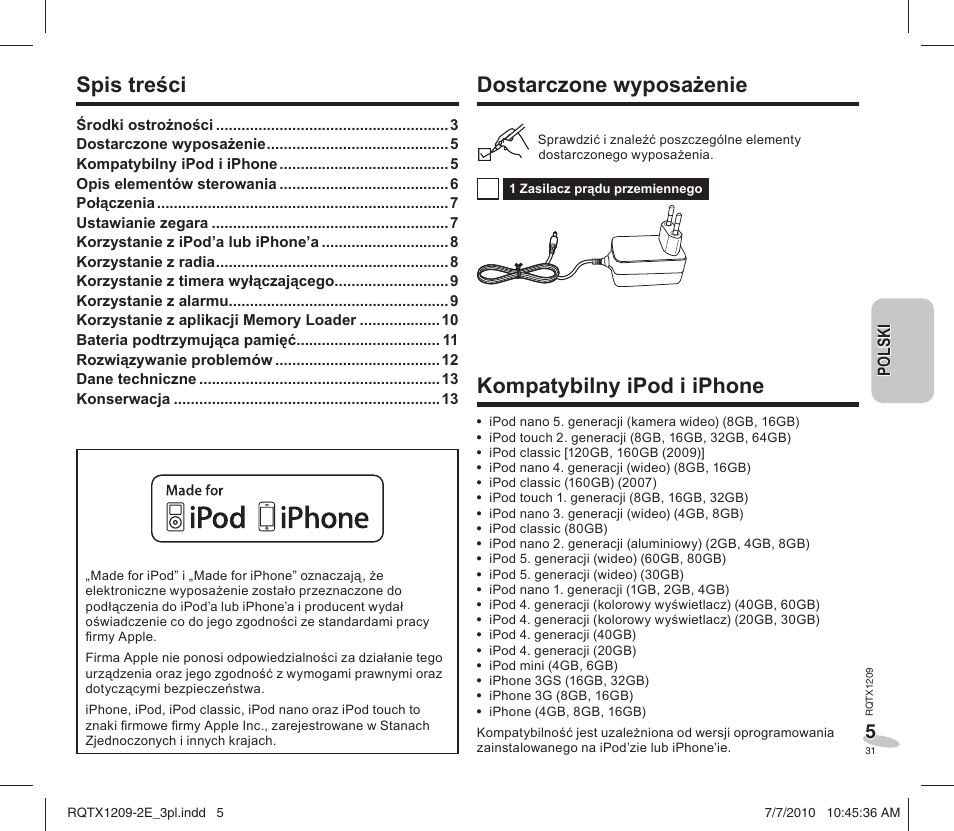 Panasonic RCDC1EG User Manual | Page 31 / 76