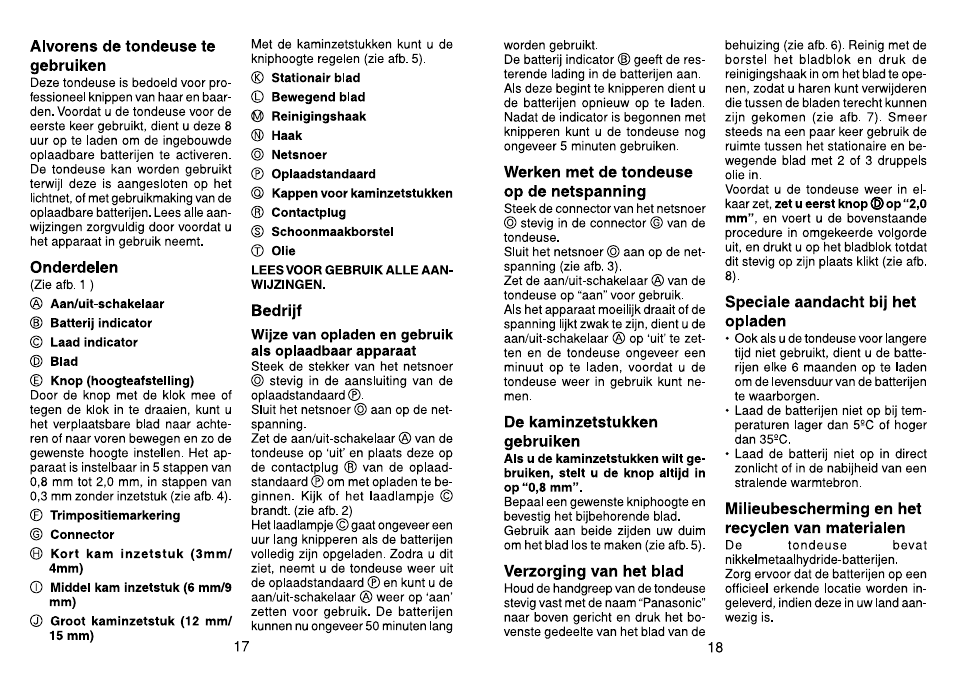 Panasonic ER160 User Manual | Page 10 / 30