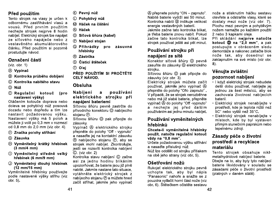 Panasonic ER160 User Manual | Page 22 / 30