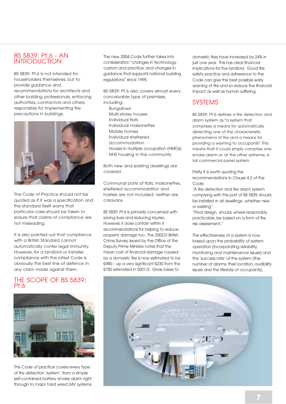 Systems | Aico Residential Fire Detection RFD User Manual | Page 7 / 28