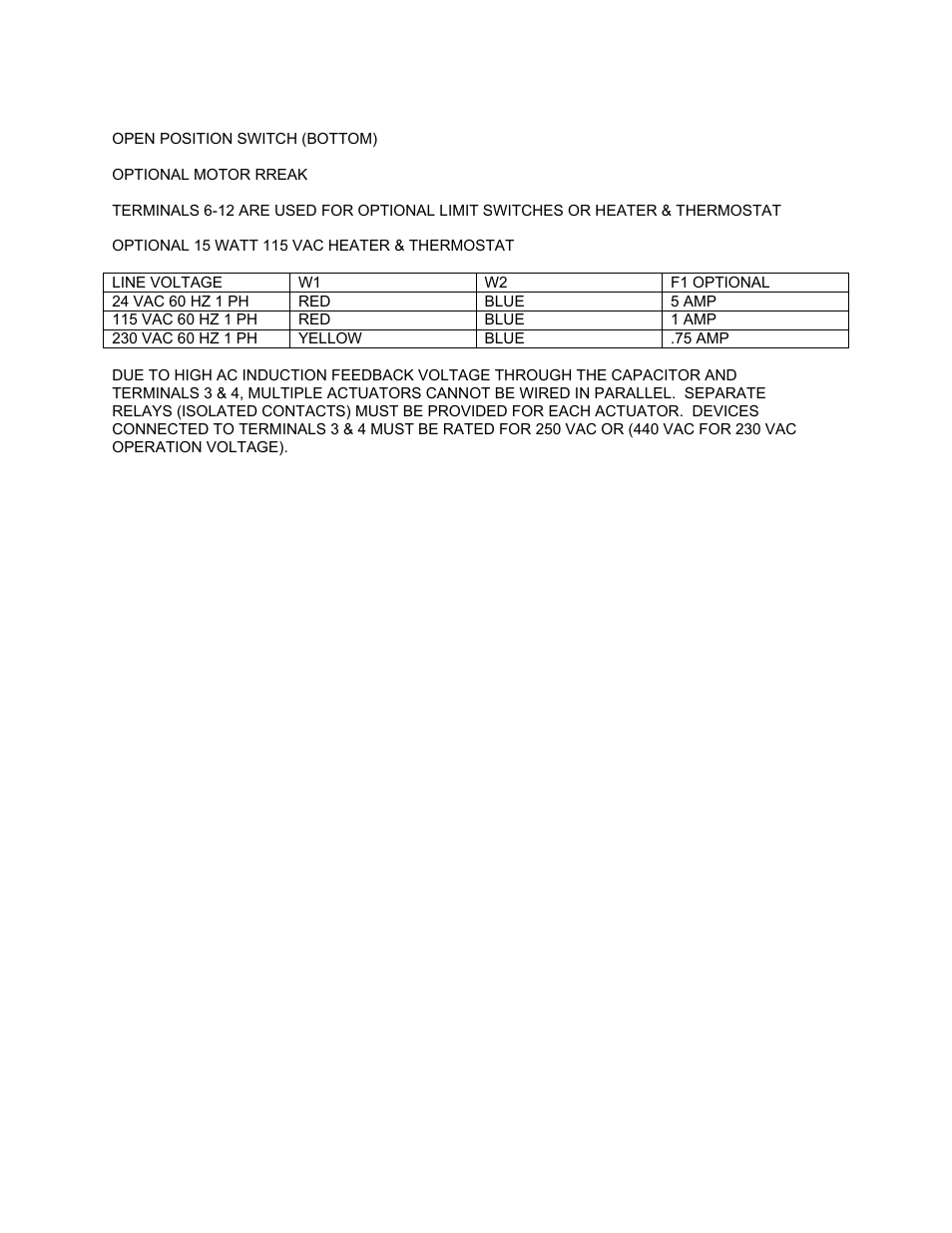 Apollo Actuators AE-Series User Manual | Page 4 / 8