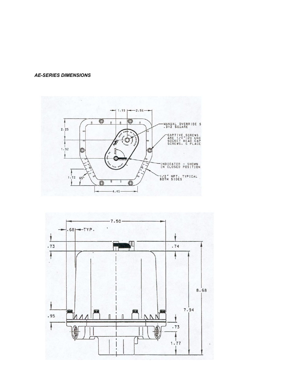 Apollo Actuators AE-Series User Manual | Page 7 / 8