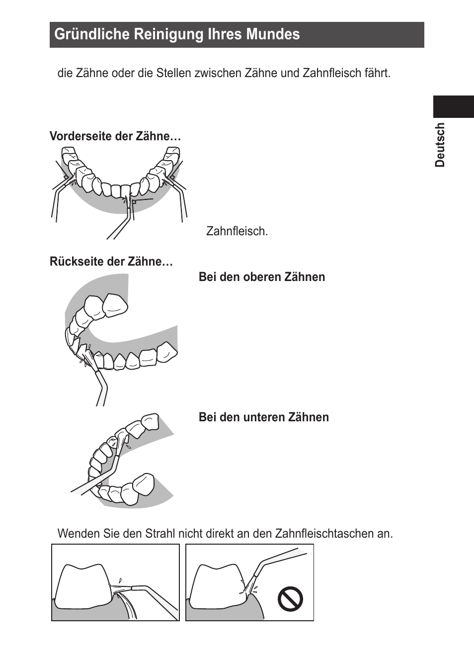 Gründlichereinigungihresmundes | Panasonic EWDJ10 User Manual | Page 21 / 216