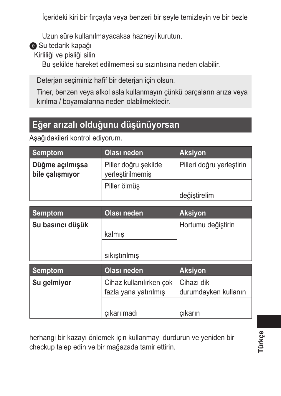 Eğerarızalıolduğunudüşünüyorsan | Panasonic EWDJ10 User Manual | Page 213 / 216