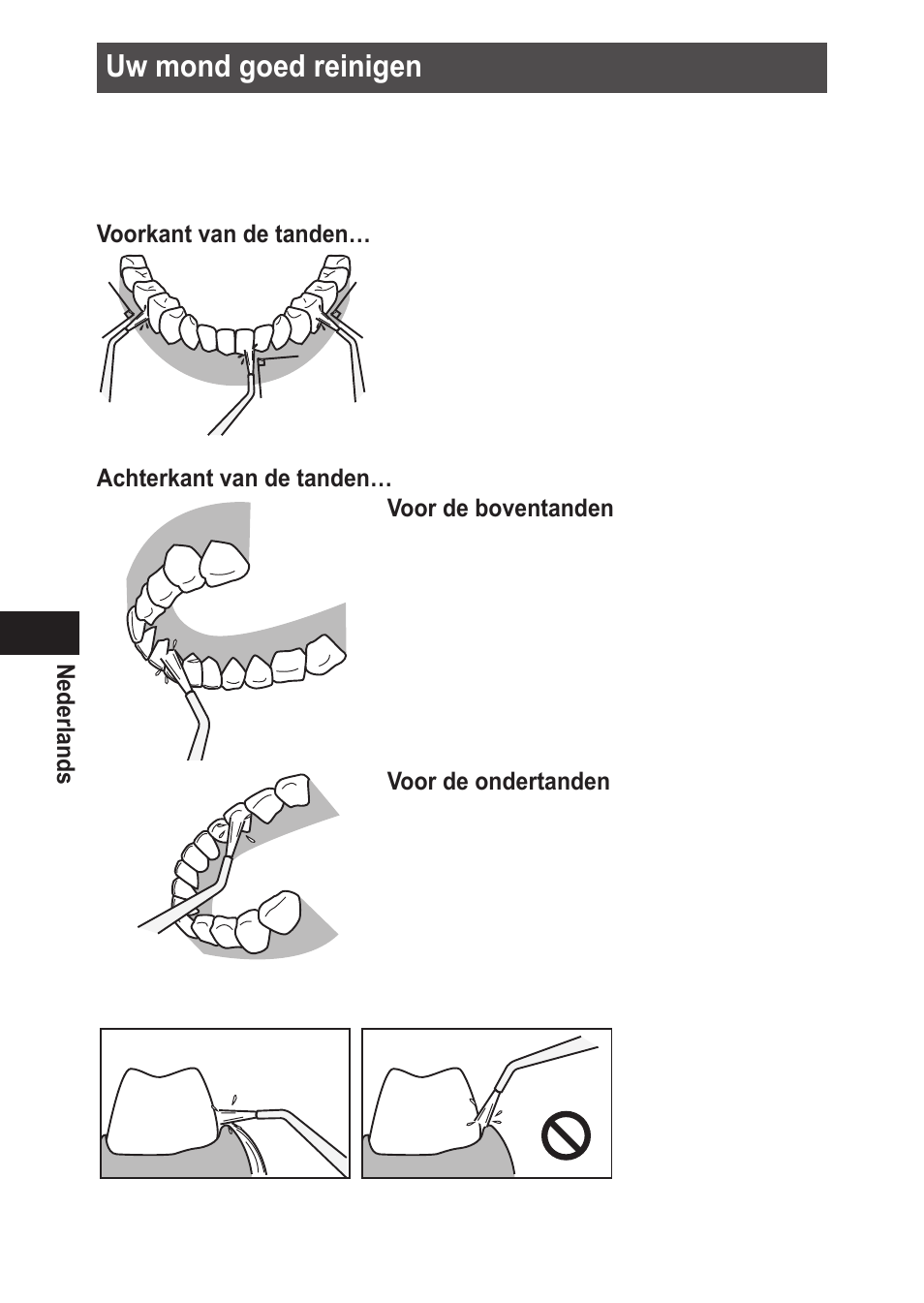 Uwmondgoedreinigen | Panasonic EWDJ10 User Manual | Page 60 / 216