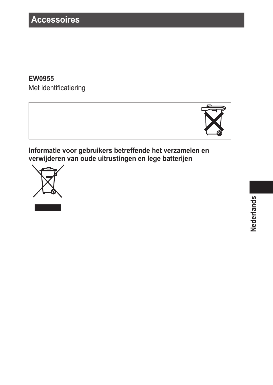 Accessoires | Panasonic EWDJ10 User Manual | Page 65 / 216
