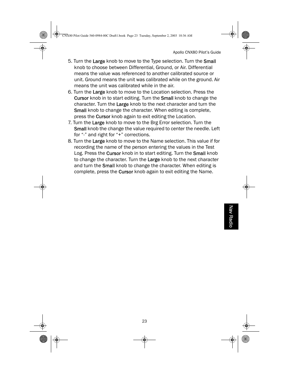Apollo CNX80 User Manual | Page 27 / 50