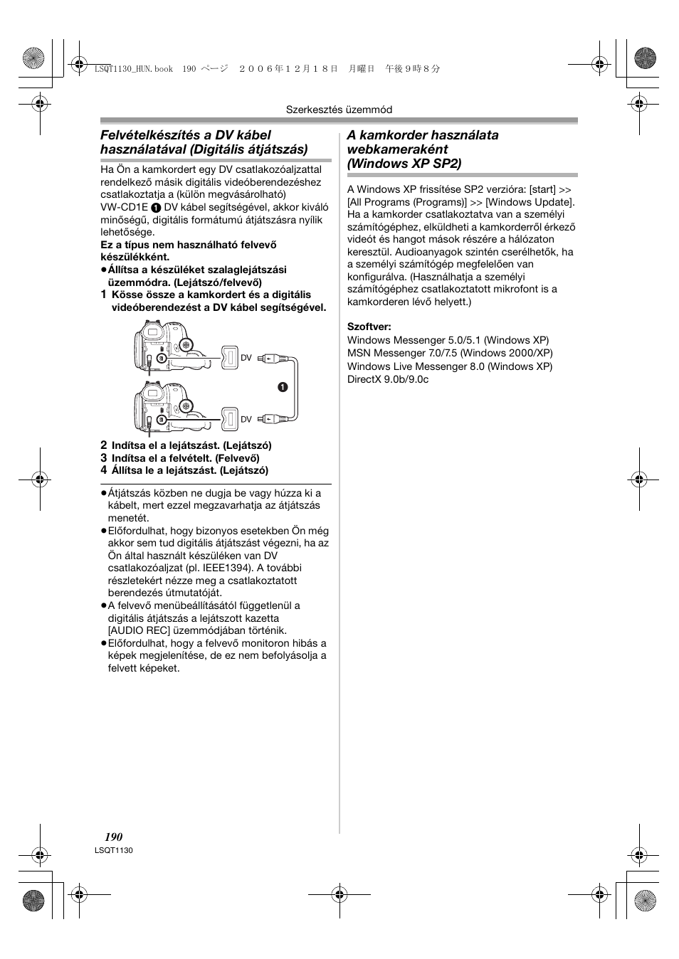 Panasonic NVGS80EP User Manual | Page 190 / 208