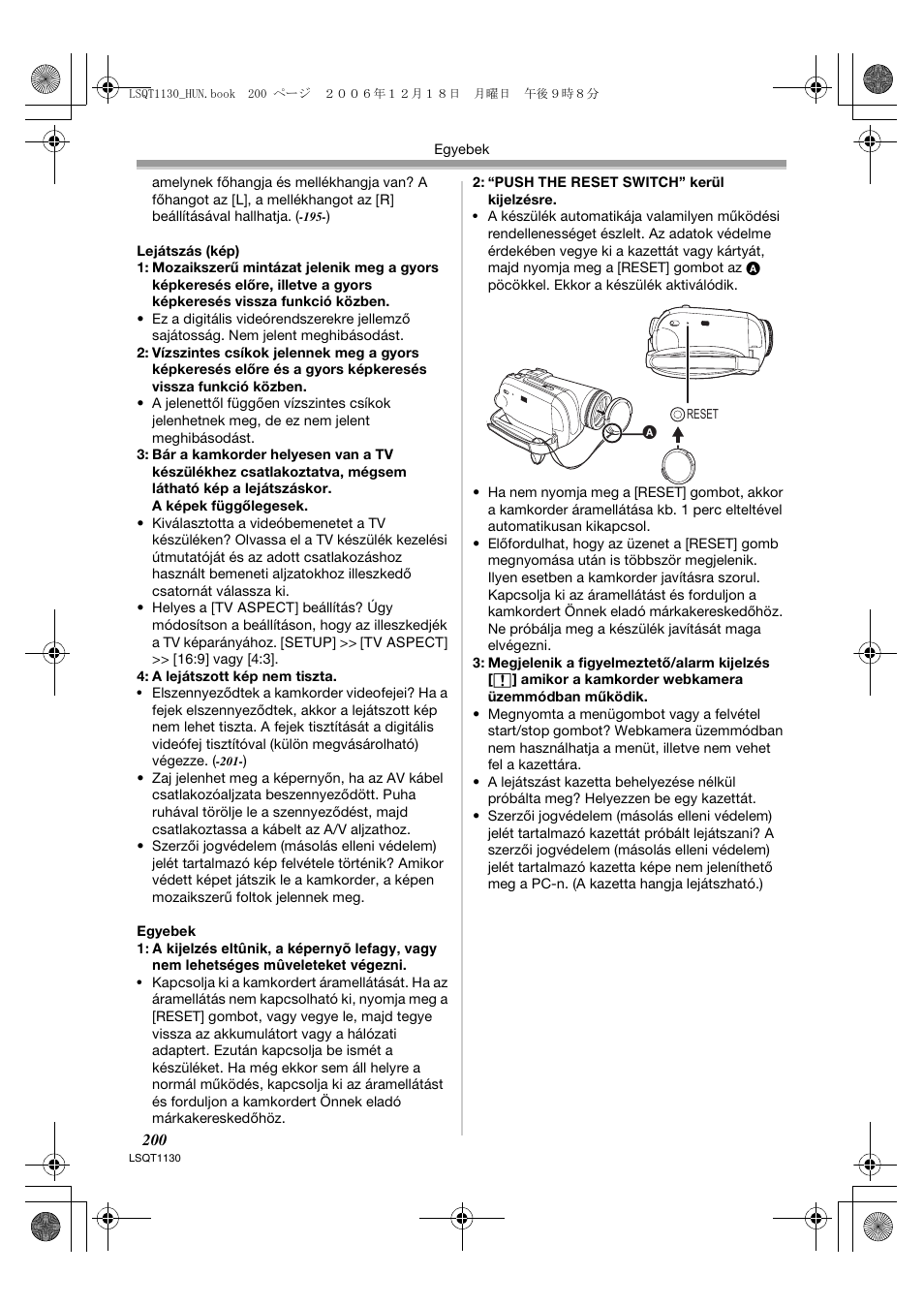 Panasonic NVGS80EP User Manual | Page 200 / 208