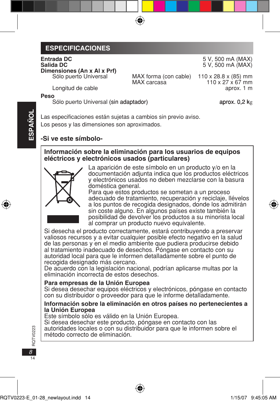 Panasonic SHPD10 User Manual | Page 14 / 28