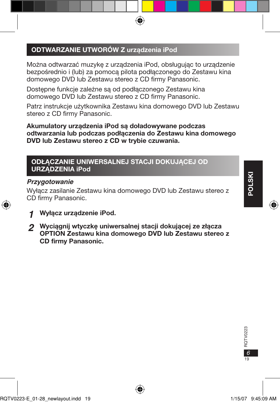 Panasonic SHPD10 User Manual | Page 19 / 28