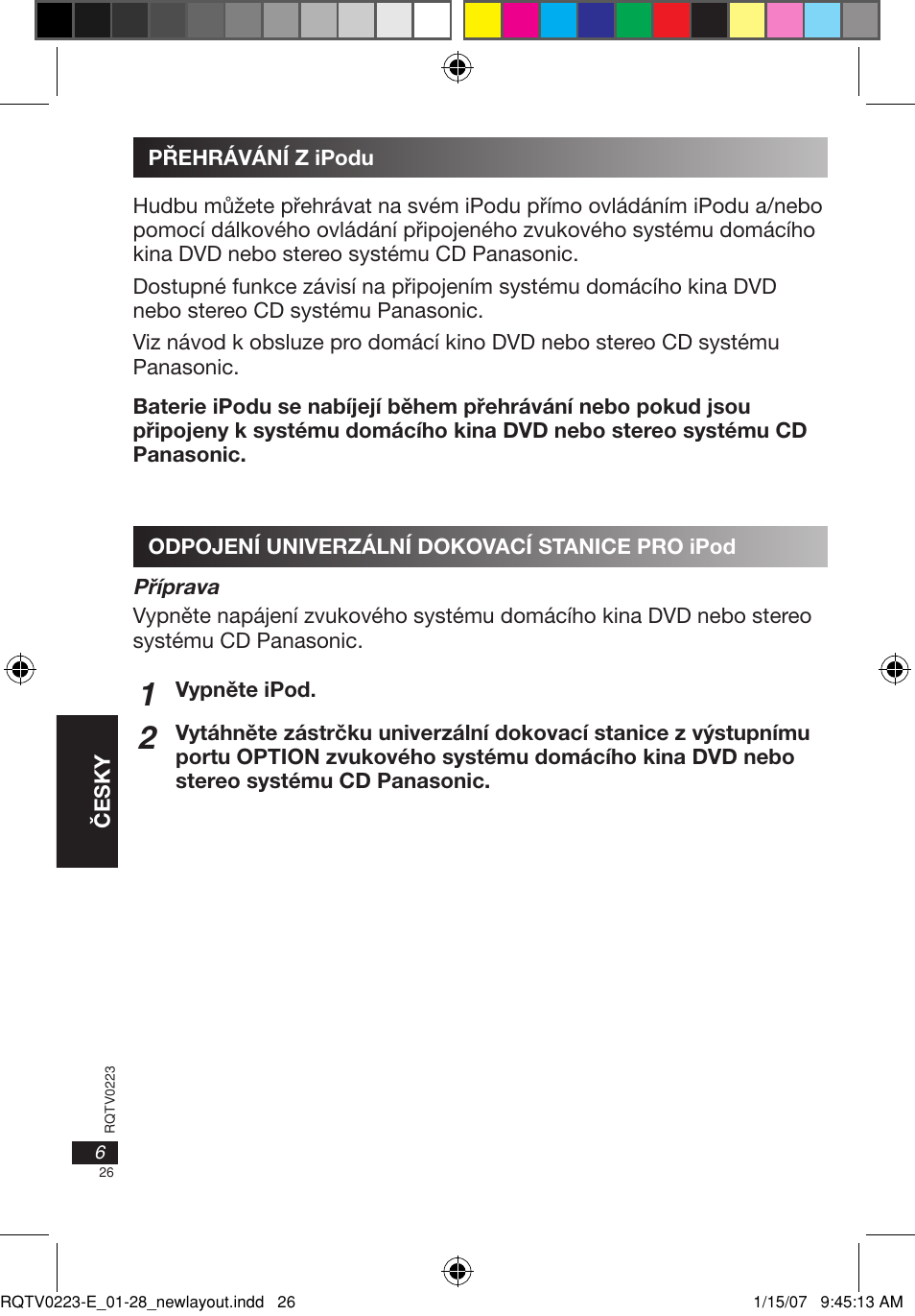 Panasonic SHPD10 User Manual | Page 26 / 28