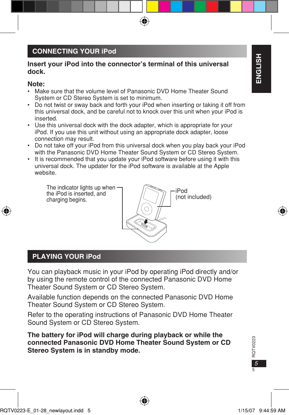 Panasonic SHPD10 User Manual | Page 5 / 28