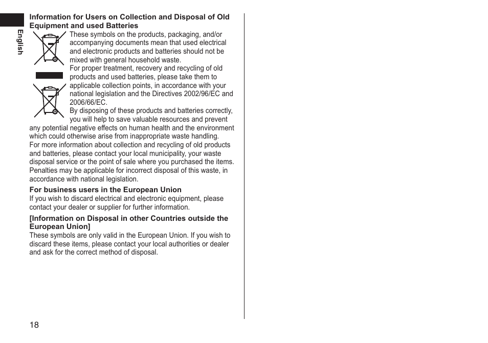 Panasonic ERGS60 User Manual | Page 18 / 256