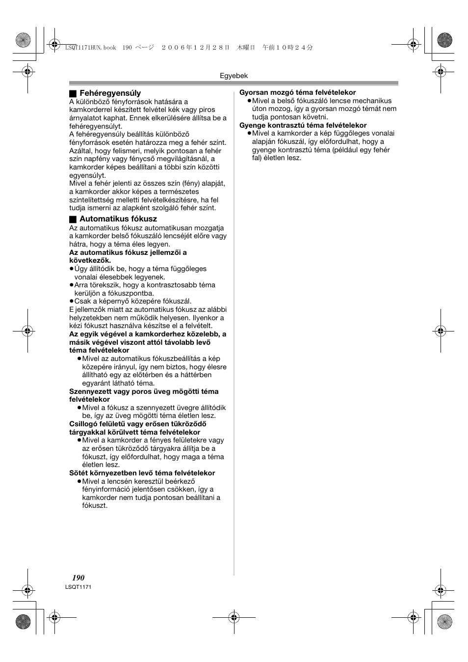 Panasonic NVGS60EP User Manual | Page 190 / 192